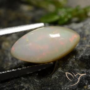 Ópalo Multicolor natural de 1.78 ct, Marquesa, Opaco