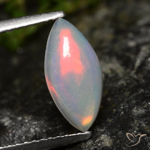 1.01ct Natural Multicolor Ópalo, Marquesa, Transparente, Photo A