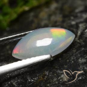 Ópalo Multicolor natural de 1.01 ct, Marquesa, Transparente