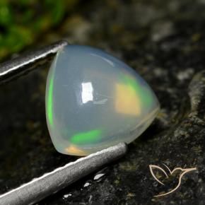 Ópalo Multicolor natural de 1.00 ct, Trillón, Transparente