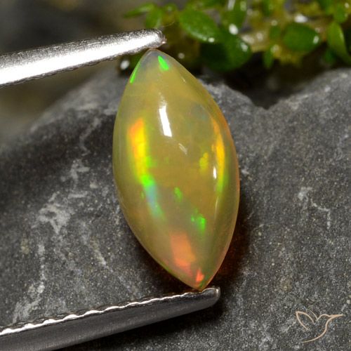 0.72ct Natural Multicolor Ópalo, Marquesa, Transparente
