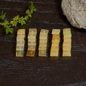 Gemas de Ópalo Multicolor natural de 2.84 ct, Cuadrado, Translúcido