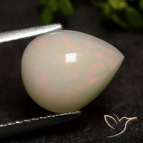Ópalo Multicolor natural de 1.73 ct, En forma de pera, Translúcido
