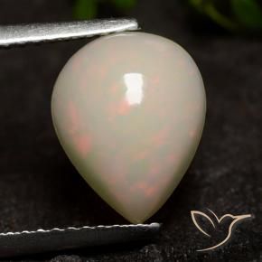 Ópalo Multicolor natural de 1.73 ct, En forma de pera, Translúcido