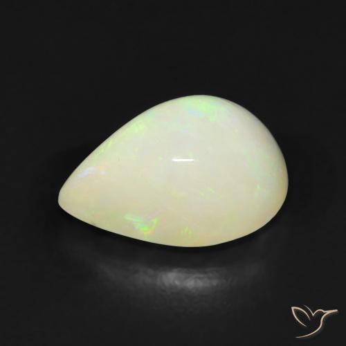 Ópalo Multicolor natural de 2.31 ct, En forma de pera, Translúcido