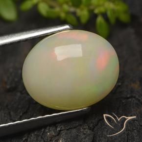 Ópalo Multicolor natural de 2.31 ct, Ovalada, Translúcido