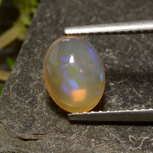 1.20ct Natural Multicolor Ópalo, Ovalada, Transparente