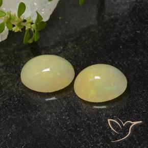Gemas de Ópalo Multicolor natural de 2.40 ct, Ovalada, Translúcido
