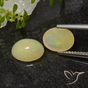 Gemas de Ópalo Multicolor natural de 2.40 ct, Ovalada, Translúcido