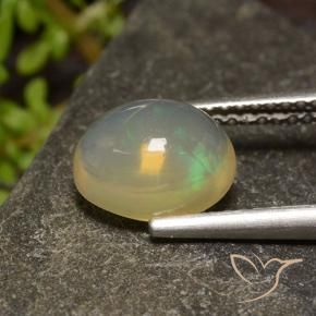 Ópalo Multicolor natural de 1.65 ct, Ovalada, Transparente