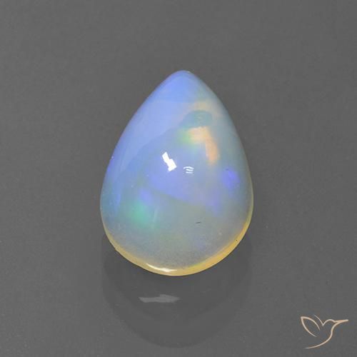 1.86ct Natural Multicolor Ópalo, En forma de pera, Transparente