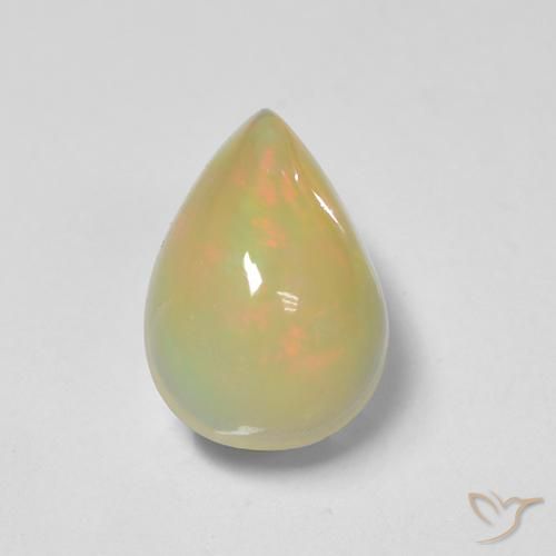 1.48ct Natural Multicolor Ópalo, En forma de pera, Translúcido, Photo A