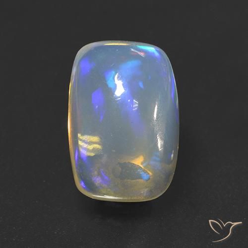 3.39ct Natural Multicolor Ópalo, Forma Cojín, Transparente, Photo A