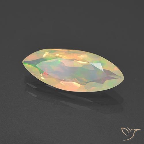 Ópalo Multicolor natural de 1.71 ct, Marquesa, Transparente