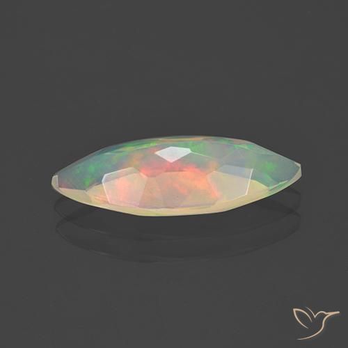 Ópalo Multicolor natural de 1.71 ct, Marquesa, Transparente