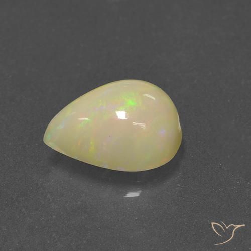 Ópalo Multicolor natural de 1.70 ct, En forma de pera, Translúcido