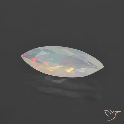 Ópalo Multicolor natural de 1.27 ct, Marquesa, Transparente