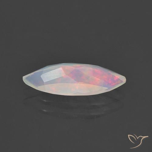 Ópalo Multicolor natural de 1.27 ct, Marquesa, Transparente