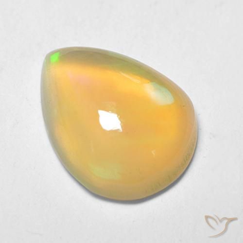 1.21ct Natural Multicolor Ópalo, En forma de pera, Transparente