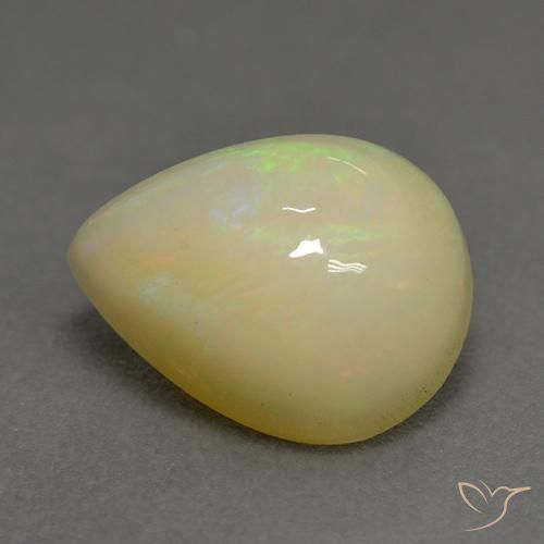 Ópalo Multicolor natural de 1.58 ct, En forma de pera, Translúcido