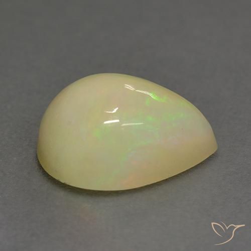 Ópalo Multicolor natural de 1.58 ct, En forma de pera, Translúcido
