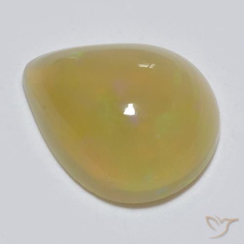 1.51ct Natural Multicolor Ópalo, En forma de pera, Translúcido, Photo A