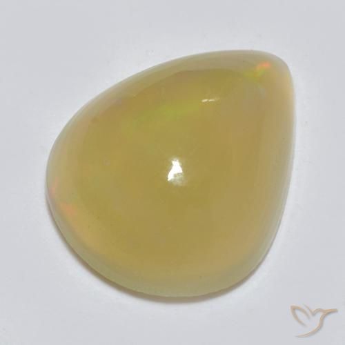 Ópalo Multicolor natural de 1.51 ct, En forma de pera, Translúcido