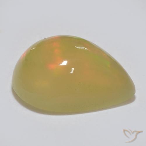 Ópalo Multicolor natural de 1.51 ct, En forma de pera, Translúcido