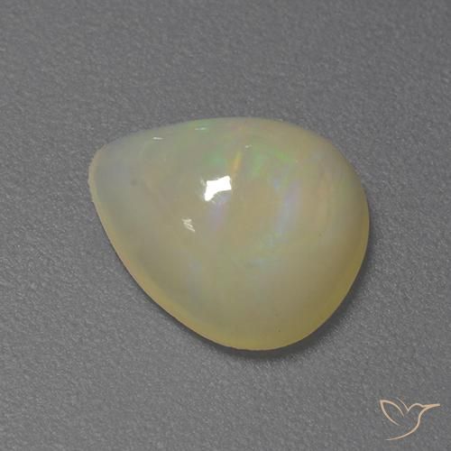 Ópalo Multicolor natural de 1.55 ct, En forma de pera, Translúcido