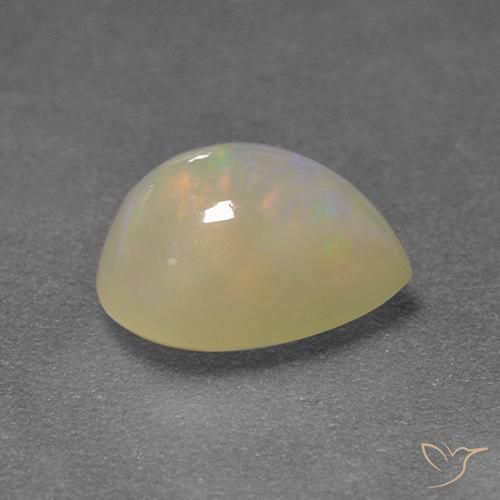 Ópalo Multicolor natural de 1.55 ct, En forma de pera, Translúcido