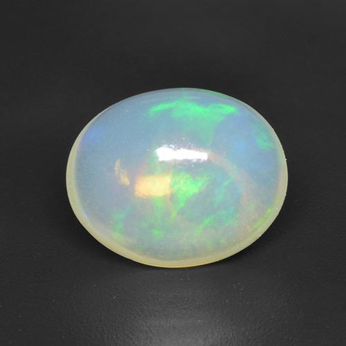 Ópalo Multicolor natural de 1.86 ct, Ovalada, Transparente