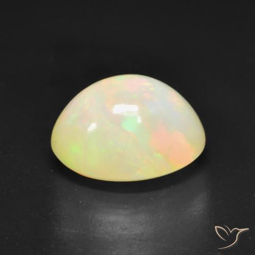 Ópalo Multicolor natural de 2.90 ct, Ovalada, Translúcido