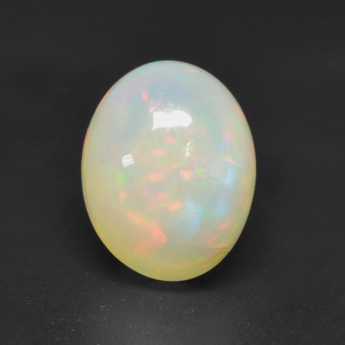 Ópalo Multicolor natural de 2.33 ct, Corte Óvalo, Transparente