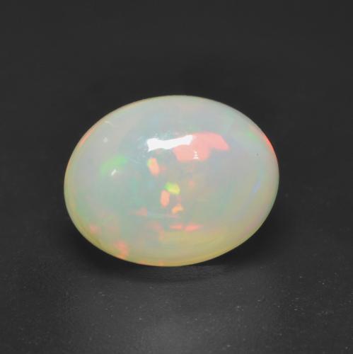 Ópalo Multicolor natural de 2.33 ct, Corte Óvalo, Transparente