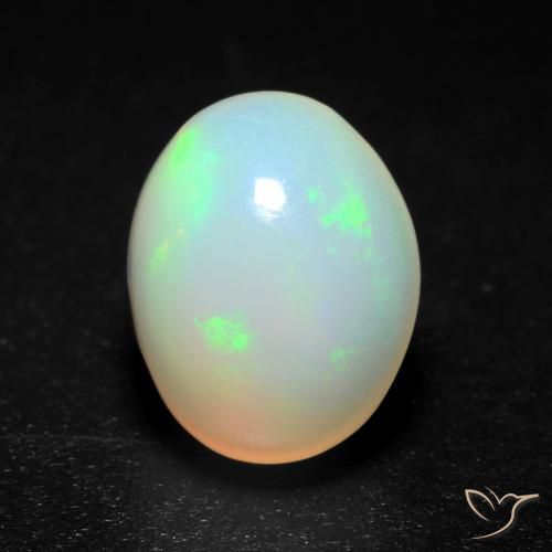 1.38ct Natural Multicolor Ópalo, Ovalada, Translúcido, Photo A
