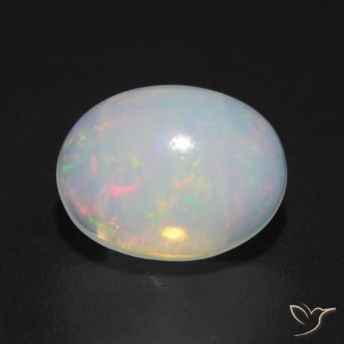 1.22ct Natural Multicolor Ópalo, Ovalada, Transparente, Photo A