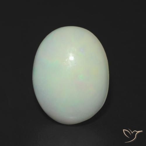 Ópalo Multicolor natural de 0.98 ct, Ovalada, Translúcido