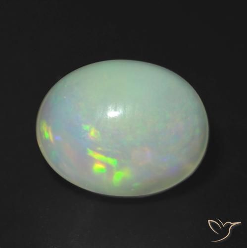 1.88ct Natural Multicolor Ópalo, Ovalada, Translúcido