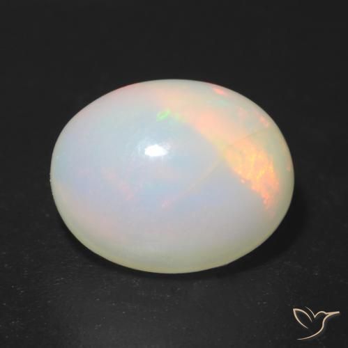 1.41ct Natural Multicolor Ópalo, Ovalada, Translúcido