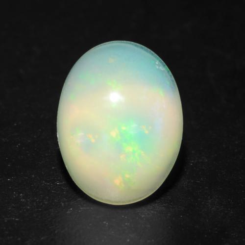 Ópalo Multicolor natural de 0.96 ct, Corte Óvalo, Transparente