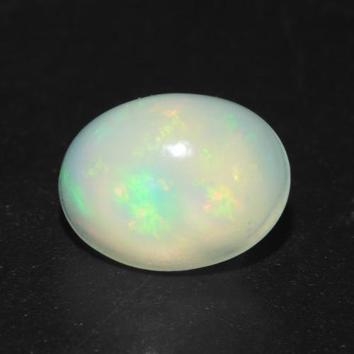 Ópalo Multicolor natural de 0.96 ct, Corte Óvalo, Transparente