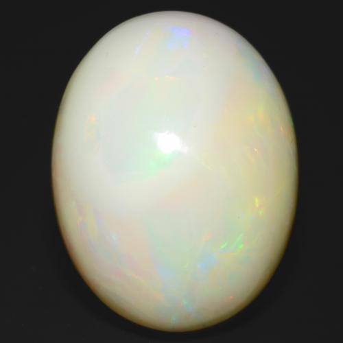 Ópalo Multicolor natural de 25.93 ct, Corte Óvalo, Opaco