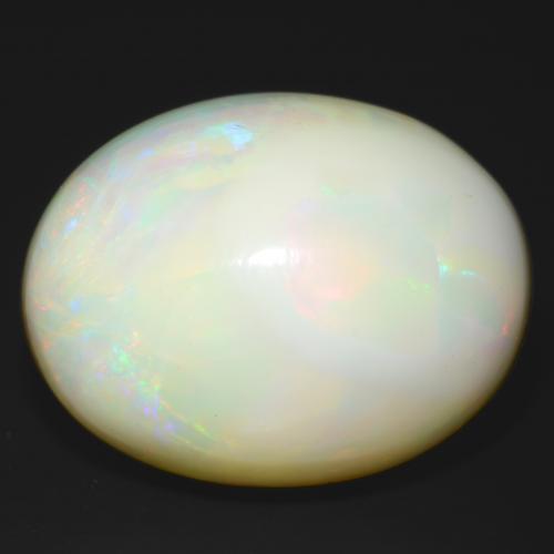 Ópalo Multicolor natural de 25.93 ct, Corte Óvalo, Opaco