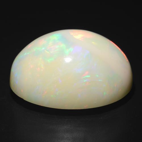 Ópalo Multicolor natural de 25.93 ct, Corte Óvalo, Opaco