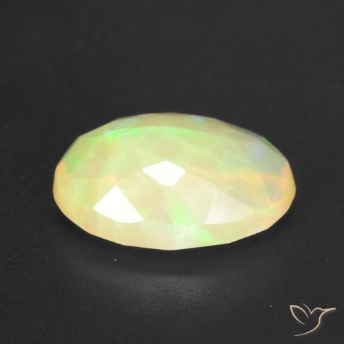 Ópalo Multicolor natural de 1.15 ct, Ovalada, Translúcido
