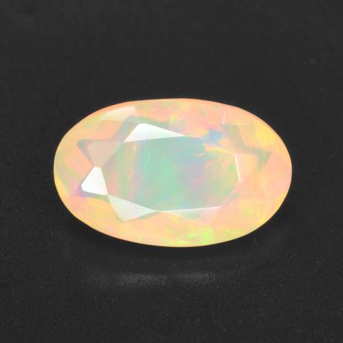 Ópalo Multicolor natural de 1.33 ct, Corte Óvalo, Transparente