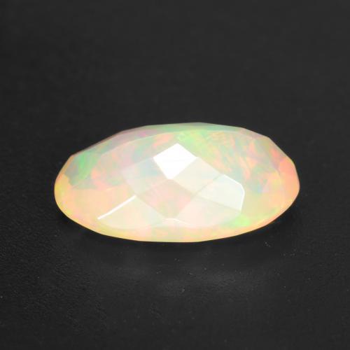 Ópalo Multicolor natural de 1.33 ct, Corte Óvalo, Transparente