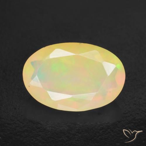 1.49ct Natural Multicolor Ópalo, Ovalada, Translúcido, Photo A