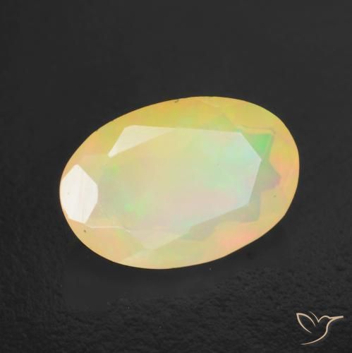Ópalo Multicolor natural de 1.49 ct, Ovalada, Translúcido