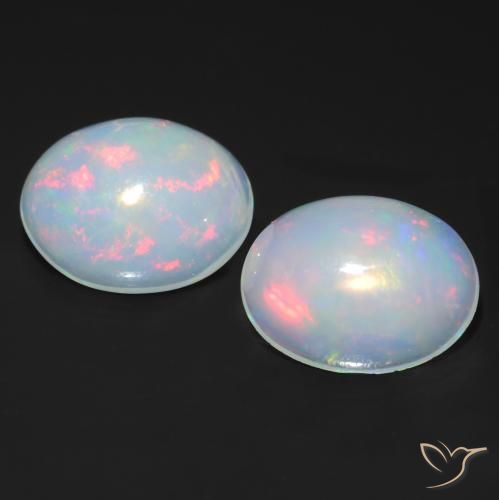 1.51ctw Natural Multicolor Ópalo, Ovalada, Transparente